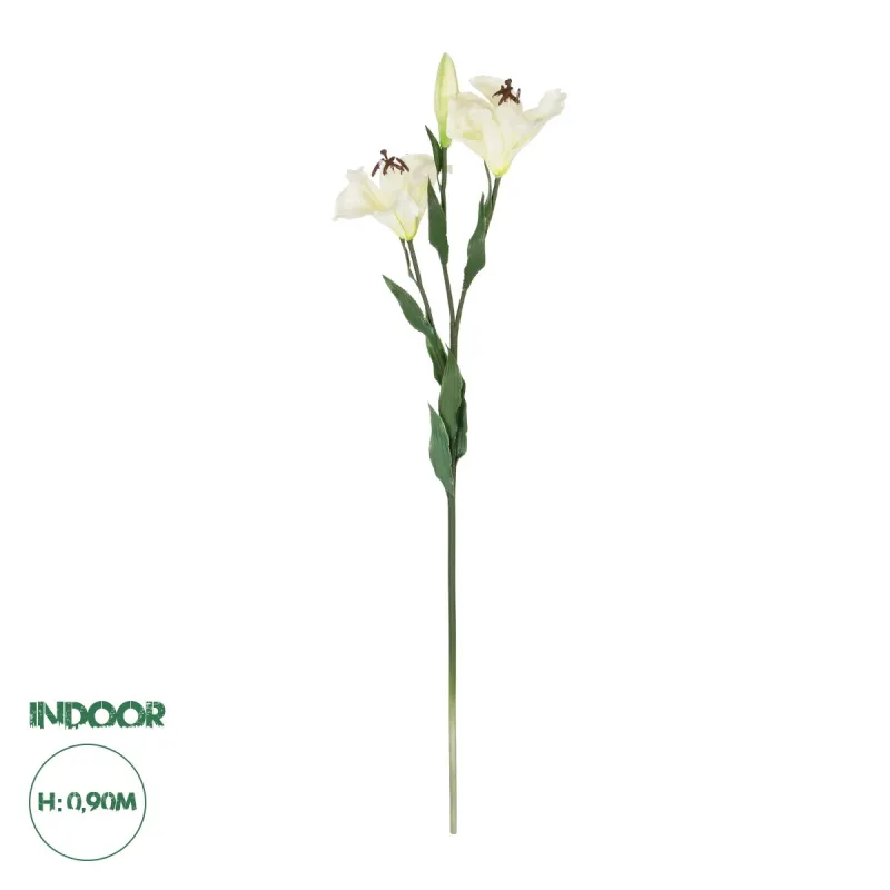 GloboStar® Artificial Garden WHITE LILY BRANCH 21310 Τεχνητό Διακοσμητικό Κλαδί Λευκό Κρίνο Y90cm GloboStar® Artificial Garden WHITE LILY BRANCH 21310 Τεχνητό Διακοσμητικό Κλαδί Λευκό Κρίνο Y90cm