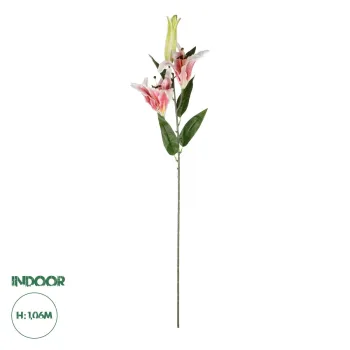GloboStar® Artificial Garden PINK LILY BRANCH 21313 Τεχνητό Διακοσμητικό Κλαδί Ροζ Κρίνο Y106cm GloboStar® Artificial Garden PINK LILY BRANCH 21313 Τεχνητό Διακοσμητικό Κλαδί Ροζ Κρίνο Y106cm