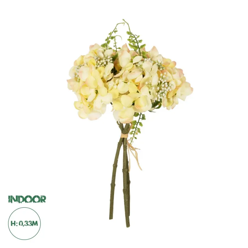 GloboStar® Artificial Garden YELLOW HYDRANGEA BOUQUET 21315 Τεχνητό Διακοσμητικό Μπουκέτο Κίτρινη Ορτανσία Y33cm GloboStar® Artificial Garden YELLOW HYDRANGEA BOUQUET 21315 Τεχνητό Διακοσμητικό Μπουκέτο Κίτρινη Ορτανσία Y33cm