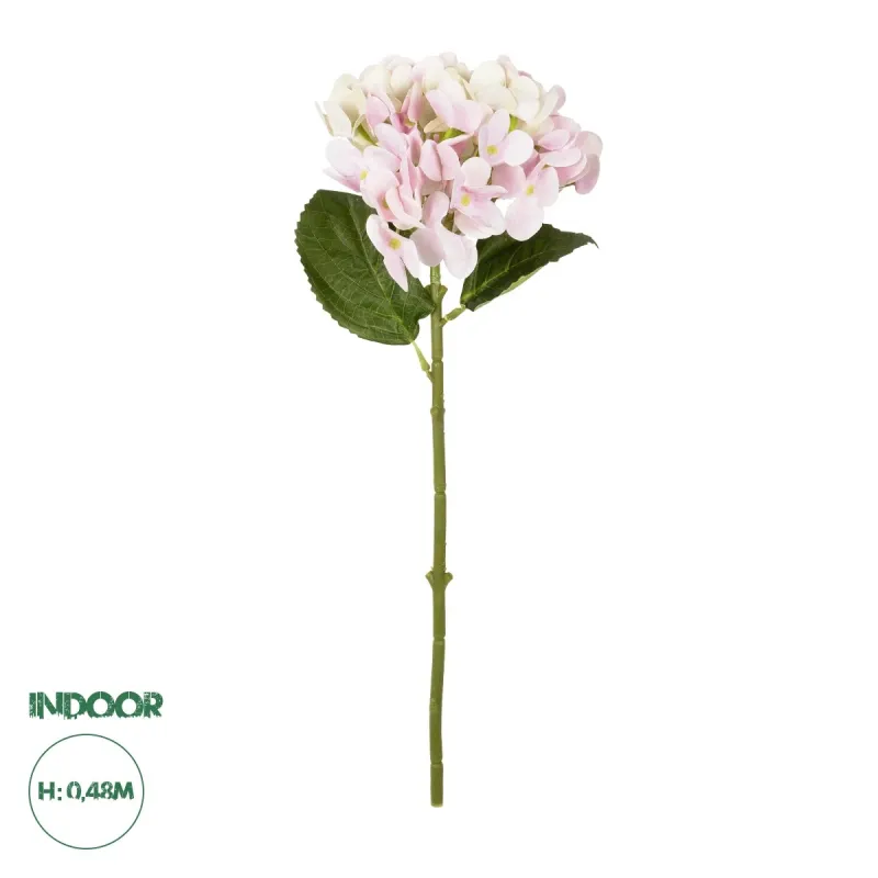 GloboStar® Artificial Garden PINK HYDRANGEA BRANCH 21318 Τεχνητό Διακοσμητικό Κλαδί Ροζ Ορτανσία Y48cm GloboStar® Artificial Garden PINK HYDRANGEA BRANCH 21318 Τεχνητό Διακοσμητικό Κλαδί Ροζ Ορτανσία Y48cm