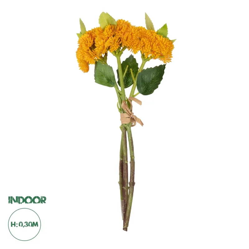 GloboStar® Artificial Garden ORANGE SEDUM BOUQUET 21346 Τεχνητό Διακοσμητικό Μπουκέτο Πορτοκαλί Σέδο Y30cm GloboStar® Artificial Garden ORANGE SEDUM BOUQUET 21346 Τεχνητό Διακοσμητικό Μπουκέτο Πορτοκαλί Σέδο Y30cm