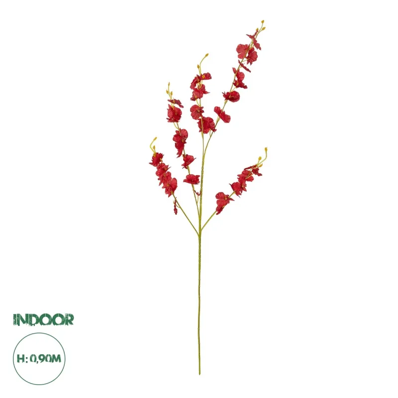 GloboStar® Artificial Garden RED DANCE ORCHID BRANCH 21413 Τεχνητό Διακοσμητικό Κλαδί Κόκκινη Ορχιδέα Y90cm GloboStar® Artificial Garden RED DANCE ORCHID BRANCH 21413 Τεχνητό Διακοσμητικό Κλαδί Κόκκινη Ορχιδέα Y90cm