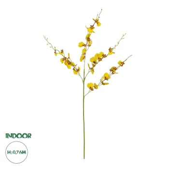 GloboStar® Artificial Garden YELLOW SPRING ORCHIDIUM BRANCH 21415 Τεχνητό Διακοσμητικό Κλαδί Κίτρινη Ορχιδέα Y76cm GloboStar® Artificial Garden YELLOW SPRING ORCHIDIUM BRANCH 21415 Τεχνητό Διακοσμητικό Κλαδί Κίτρινη Ορχιδέα Y76cm