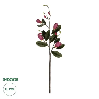 GloboStar® Artificial Garden DARK PING MAGNOLIA BRANCH 21421 Τεχνητό Διακοσμητικό Κλαδί Ροζ Μανόλια Y120cm GloboStar® Artificial Garden DARK PING MAGNOLIA BRANCH 21421 Τεχνητό Διακοσμητικό Κλαδί Ροζ Μανόλια Y120cm