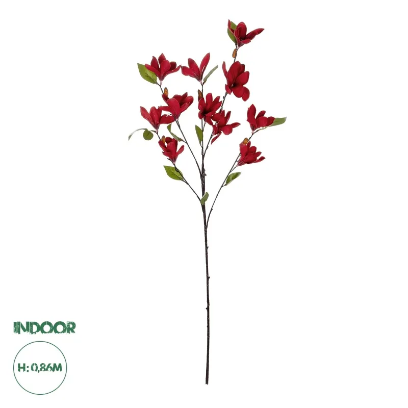 GloboStar® Artificial Garden RED MAGNOLIA BRANCH 21422 Τεχνητό Διακοσμητικό Κλαδί Κόκκινη Μανόλια Y86cm GloboStar® Artificial Garden RED MAGNOLIA BRANCH 21422 Τεχνητό Διακοσμητικό Κλαδί Κόκκινη Μανόλια Y86cm