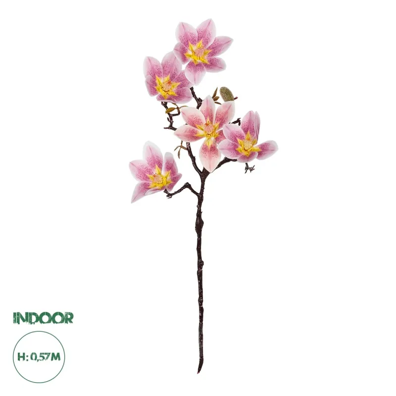 GloboStar® Artificial Garden PING MAGNOLIA BRANCH 21424 Τεχνητό Διακοσμητικό Κλαδί Ροζ Μανόλια Y57cm GloboStar® Artificial Garden PING MAGNOLIA BRANCH 21424 Τεχνητό Διακοσμητικό Κλαδί Ροζ Μανόλια Y57cm