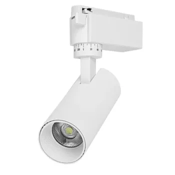 Globostar S-40010 Μονοφασικό Bridgelux COB LED Λευκό Φωτιστικό Σποτ Ράγας 10W 230V 1300lm 30° Ψυχρό Λευκό 6000k Globostar S-40010 Μονοφασικό Bridgelux COB LED Λευκό Φωτιστικό Σποτ Ράγας 10W 230V 1300lm 30° Ψυχρό Λευκό 6000k