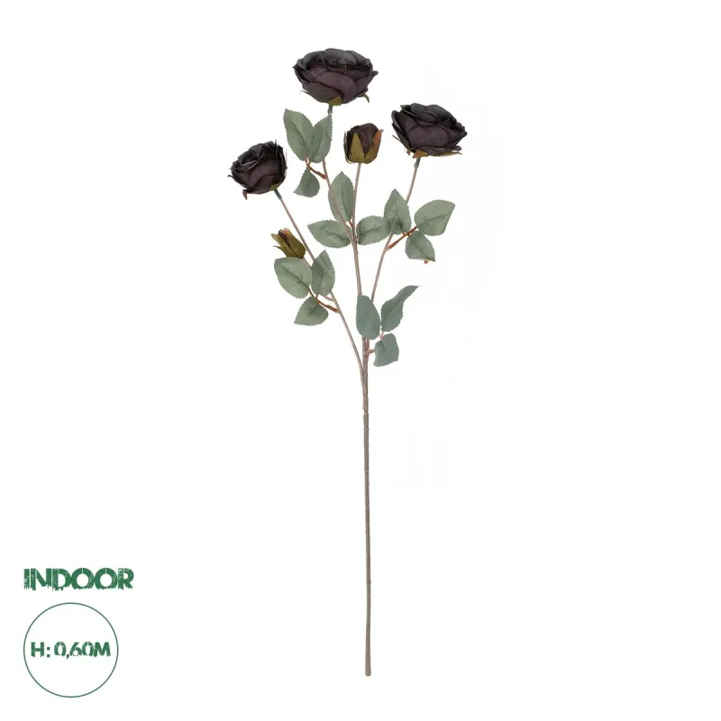 GloboStar® Artificial Garden PURPLE BRANCH 21301 Τεχνητό Διακοσμητικό Κλαδί Τριαντάφυλλα Μωβ Y60cm GloboStar® Artificial Garden PURPLE BRANCH 21301 Τεχνητό Διακοσμητικό Κλαδί Τριαντάφυλλα Μωβ Y60cm