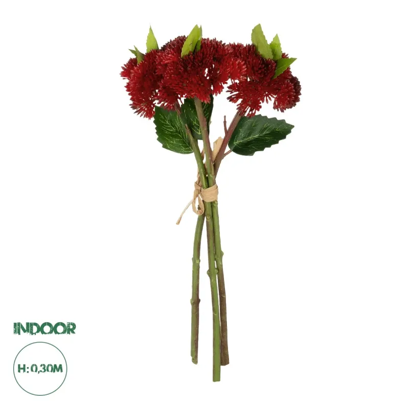 GloboStar® Artificial Garden RED SEDUM BOUQUET 21349 Τεχνητό Διακοσμητικό Μπουκέτο Κόκκινο Σέδο Y30cm GloboStar® Artificial Garden RED SEDUM BOUQUET 21349 Τεχνητό Διακοσμητικό Μπουκέτο Κόκκινο Σέδο Y30cm
