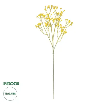 GloboStar® Artificial Garden YELLOW BRANCH BABY BREATH 21370 Τεχνητό Διακοσμητικό Κλαδί Κίτρινης Γυψοφίλης Y61cm GloboStar® Artificial Garden YELLOW BRANCH BABY BREATH 21370 Τεχνητό Διακοσμητικό Κλαδί Κίτρινης Γυψοφίλης Y61cm
