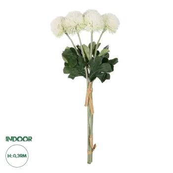 GloboStar® Artificial Garden WHITE ONIONBALL BOUQET 21371 Τεχνητό Διακοσμητικό OnionBall Μπουκέτο Y39cm GloboStar® Artificial Garden WHITE ONIONBALL BOUQET 21371 Τεχνητό Διακοσμητικό OnionBall Μπουκέτο Y39cm