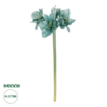 GloboStar® Artificial Garden SKY BLUE KAFFIR LILY BRANCH 21389 Τεχνητό Διακοσμητικό Κλαδί Μπλέ Κρίνο Y72cm GloboStar® Artificial Garden SKY BLUE KAFFIR LILY BRANCH 21389 Τεχνητό Διακοσμητικό Κλαδί Μπλέ Κρίνο Y72cm