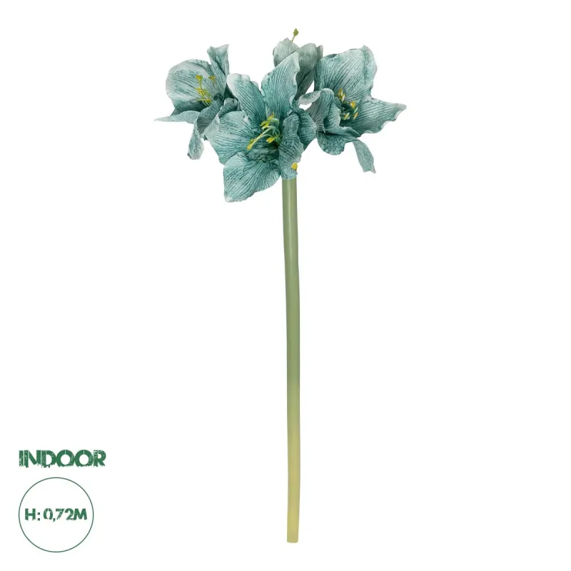 GloboStar® Artificial Garden SKY BLUE KAFFIR LILY BRANCH 21389 Τεχνητό Διακοσμητικό Κλαδί Μπλέ Κρίνο Y72cm GloboStar® Artificial Garden SKY BLUE KAFFIR LILY BRANCH 21389 Τεχνητό Διακοσμητικό Κλαδί Μπλέ Κρίνο Y72cm