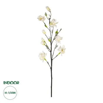 GloboStar® Artificial Garden WHITE YELLOW MAGNOLIA BRANCH 21419 Τεχνητό Διακοσμητικό Κλαδί Λευκή Κίτρινη Μανόλια Y108cm GloboStar® Artificial Garden WHITE YELLOW MAGNOLIA BRANCH 21419 Τεχνητό Διακοσμητικό Κλαδί Λευκή Κίτρινη Μανόλια Y108cm