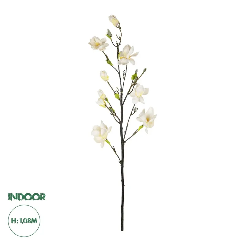 GloboStar® Artificial Garden WHITE YELLOW MAGNOLIA BRANCH 21419 Τεχνητό Διακοσμητικό Κλαδί Λευκή Κίτρινη Μανόλια Y108cm GloboStar® Artificial Garden WHITE YELLOW MAGNOLIA BRANCH 21419 Τεχνητό Διακοσμητικό Κλαδί Λευκή Κίτρινη Μανόλια Y108cm