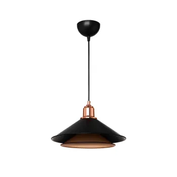 GLOBOSTAR® FERRO 203-0269 Μοντέρνο Κρεμαστό Φωτιστικό Οροφής με Ντουί 1 x E27 AC 220-240V IP20 - Μαύρο & Χάλκινο - Μ30 x Π30 x Υ19cm GLOBOSTAR® FERRO 203-0269 Μοντέρνο Κρεμαστό Φωτιστικό Οροφής με Ντουί 1 x E27 AC 220-240V IP20 - Μαύρο & Χάλκινο - Μ30 x Π30 x Υ19cm