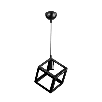 GLOBOSTAR® DISE 203-0274 Μοντέρνο Κρεμαστό Φωτιστικό Οροφής με Ντουί 1 x E27 AC 220-240V IP20 - Μαύρο - Μ22 x Π22 x Υ24cm GLOBOSTAR® DISE 203-0274 Μοντέρνο Κρεμαστό Φωτιστικό Οροφής με Ντουί 1 x E27 AC 220-240V IP20 - Μαύρο - Μ22 x Π22 x Υ24cm
