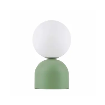 GloboStar® MAGIC 204-0130 Μοντέρνο Eπιτραπέζιο Φωτιστικό Μονόφωτο 1 x E14 IP20 Πράσινο Μέταλλο με Λευκό Γυαλί - Μ13 x Π13 x Υ28cm GloboStar® MAGIC 204-0130 Μοντέρνο Eπιτραπέζιο Φωτιστικό Μονόφωτο 1 x E14 IP20 Πράσινο Μέταλλο με Λευκό Γυαλί - Μ13 x Π13 x Υ28cm
