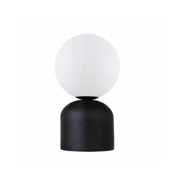 GloboStar® MAGIC 204-0132 Μοντέρνο Eπιτραπέζιο Φωτιστικό Μονόφωτο 1 x E14 IP20 Μαύρο Μέταλλο με Λευκό Γυαλί - Μ13 x Π13 x Υ28cm GloboStar® MAGIC 204-0132 Μοντέρνο Eπιτραπέζιο Φωτιστικό Μονόφωτο 1 x E14 IP20 Μαύρο Μέταλλο με Λευκό Γυαλί - Μ13 x Π13 x Υ28cm