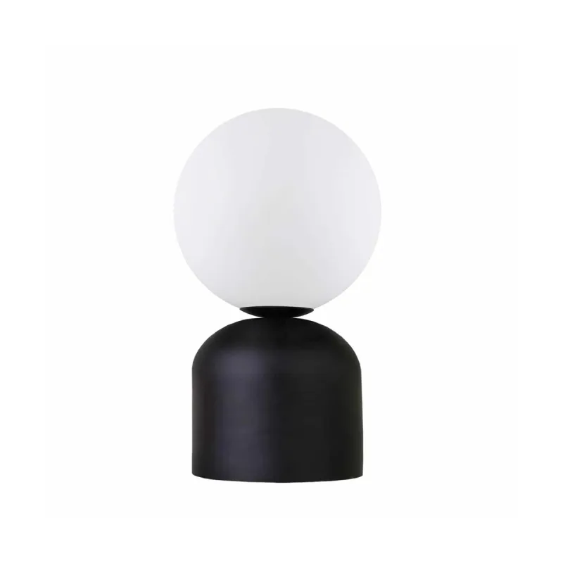 GloboStar® MAGIC 204-0132 Μοντέρνο Eπιτραπέζιο Φωτιστικό Μονόφωτο 1 x E14 IP20 Μαύρο Μέταλλο με Λευκό Γυαλί - Μ13 x Π13 x Υ28cm GloboStar® MAGIC 204-0132 Μοντέρνο Eπιτραπέζιο Φωτιστικό Μονόφωτο 1 x E14 IP20 Μαύρο Μέταλλο με Λευκό Γυαλί - Μ13 x Π13 x Υ28cm