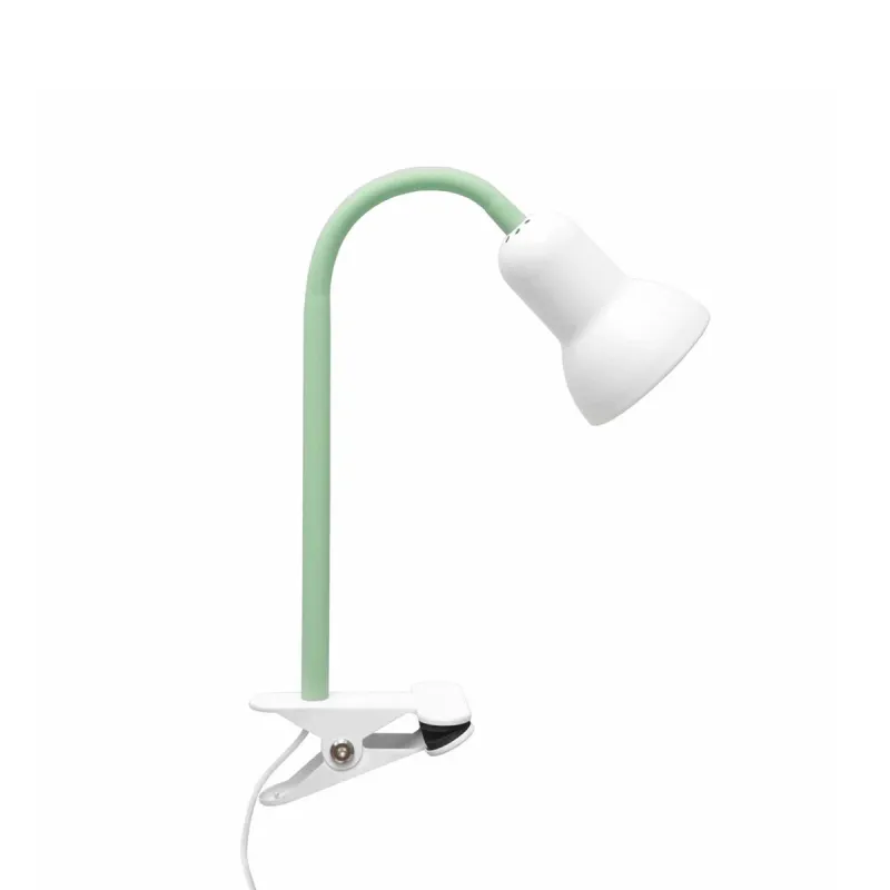 GloboStar® TAVOLO 204-0153 Παιδικό Eπιτραπέζιο Φωτιστικό Μονόφωτο 1 x E14 IP20 Πράσινο & Λευκό - Μ11 x Π9 x Υ35cm