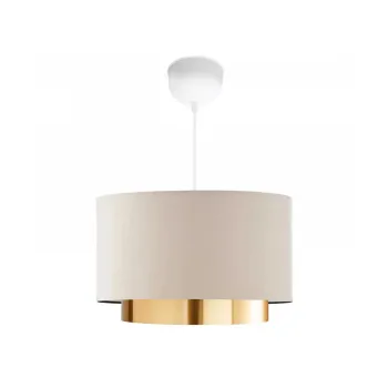 GLOBOSTAR® BASIL 204-0173 Μοντέρνο Κρεμαστό Φωτιστικό Οροφής με Ντουί 1 x E27 AC 220-240V IP20 - Μπεζ & Χρυσό - Μ30 x Π30 x Υ20cm GLOBOSTAR® BASIL 204-0173 Μοντέρνο Κρεμαστό Φωτιστικό Οροφής με Ντουί 1 x E27 AC 220-240V IP20 - Μπεζ & Χρυσό - Μ30 x Π30 x Υ20cm