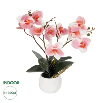 GloboStar® Artificial Garden PINK ORCHID 21075 Διακοσμητικό Φυτό Ροζ Ορχιδέα  Υ30cm GloboStar® Artificial Garden PINK ORCHID 21075 Διακοσμητικό Φυτό Ροζ Ορχιδέα  Υ30cm