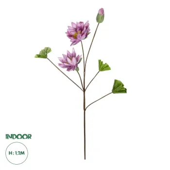 GloboStar® Artificial Garden PINK LOTUS BRANCH 21335 Τεχνητό Διακοσμητικό Ροζ Κλαδί Λωτός Y121cm GloboStar® Artificial Garden PINK LOTUS BRANCH 21335 Τεχνητό Διακοσμητικό Ροζ Κλαδί Λωτός Y121cm