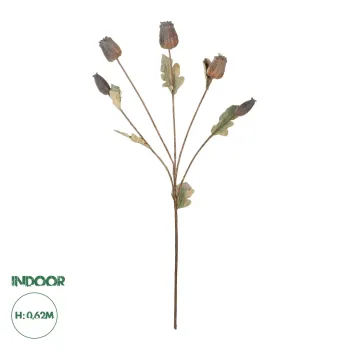 GloboStar® Artificial Garden POPPY FRUIT BRANCH 21432 Τεχνητό Διακοσμητικό Κλαδί Παπαρούνα Y62cm GloboStar® Artificial Garden POPPY FRUIT BRANCH 21432 Τεχνητό Διακοσμητικό Κλαδί Παπαρούνα Y62cm