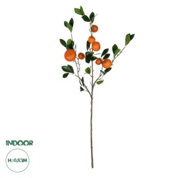 GloboStar® Artificial Garden ORANGE FRUIT BRANCH 21435 Τεχνητό Διακοσμητικό Κλαδί Πορτακαλιά Y83cm GloboStar® Artificial Garden ORANGE FRUIT BRANCH 21435 Τεχνητό Διακοσμητικό Κλαδί Πορτακαλιά Y83cm
