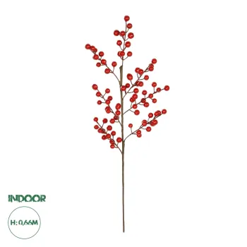GloboStar® Artificial Garden RED BERRIES FRUIT BRANCH 21441 Τεχνητό Διακοσμητικό Κλαδί Κόκκινο Γκί Y66cm GloboStar® Artificial Garden RED BERRIES FRUIT BRANCH 21441 Τεχνητό Διακοσμητικό Κλαδί Κόκκινο Γκί Y66cm