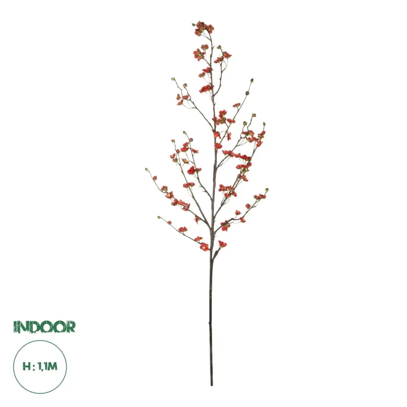 GloboStar® Artificial Garden RED CHERRY BLOSSOM BRANCH 21455 Τεχνητό Διακοσμητικό Κλαδί Κόκκινης Κερασίας Y110cm GloboStar® Artificial Garden RED CHERRY BLOSSOM BRANCH 21455 Τεχνητό Διακοσμητικό Κλαδί Κόκκινης Κερασίας Y110cm