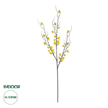GloboStar® Artificial Garden YELLOW JUNGLE GERANIUM BLOSSOM BRANCH 21460 Τεχνητό Διακοσμητικό Κλαδί Κίτρινο Γεράνι Y95cm GloboStar® Artificial Garden YELLOW JUNGLE GERANIUM BLOSSOM BRANCH 21460 Τεχνητό Διακοσμητικό Κλαδί Κίτρινο Γεράνι Y95cm