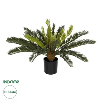 GloboStar® Artificial Garden CYCAS 21474 Τεχνητό Διακοσμητικό Φυτό Κύκας Υ42cm