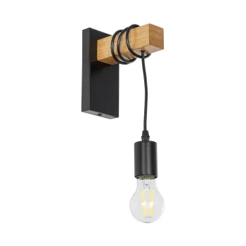 GLOBOSTAR® KELA 00880 Μοντέρνο Φωτιστικό Τοίχου - Απλίκα με Ντουί 1 x E27 AC 220-240V IP20 - Μαύρο & Μπεζ - Μ8 x Π15 x Υ30cm GLOBOSTAR® KELA 00880 Μοντέρνο Φωτιστικό Τοίχου - Απλίκα με Ντουί 1 x E27 AC 220-240V IP20 - Μαύρο & Μπεζ - Μ8 x Π15 x Υ30cm