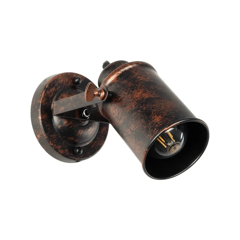 GLOBOSTAR® JAKE 00949 Μοντέρνο Φωτιστικό Τοίχου - Απλίκα με Ντουί 1 x E27 AC 220-240V IP20 - Χάλκινο Εφέ Σκουριάς - Μ9 x Π22 x Υ22cm GLOBOSTAR® JAKE 00949 Μοντέρνο Φωτιστικό Τοίχου - Απλίκα με Ντουί 1 x E27 AC 220-240V IP20 - Χάλκινο Εφέ Σκουριάς - Μ9 x Π22 x Υ22cm