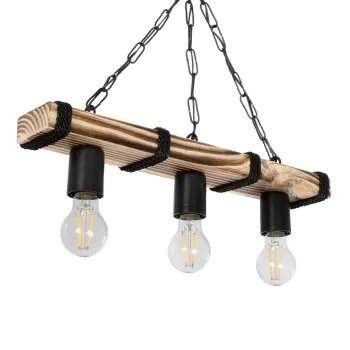 GLOBOSTAR® GLISTER 201-0003 Vintage Κρεμαστό Φωτιστικό Οροφής με Ντουί 3 x E27 AC 220-240V IP20 - Μπεζ & Μαύρο - Μ50 x Π9 x Υ10cm GLOBOSTAR® GLISTER 201-0003 Vintage Κρεμαστό Φωτιστικό Οροφής με Ντουί 3 x E27 AC 220-240V IP20 - Μπεζ & Μαύρο - Μ50 x Π9 x Υ10cm