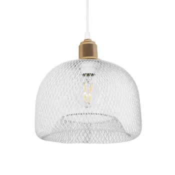 GLOBOSTAR® GLOZIA 201-0017 Μοντέρνο Κρεμαστό Φωτιστικό Οροφής με Ντουί 1 x E27 AC 220-240V IP20 - Λευκό & Χρυσό - Μ25 x Π25 x Υ26cm GLOBOSTAR® GLOZIA 201-0017 Μοντέρνο Κρεμαστό Φωτιστικό Οροφής με Ντουί 1 x E27 AC 220-240V IP20 - Λευκό & Χρυσό - Μ25 x Π25 x Υ26cm
