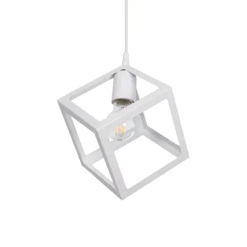 GLOBOSTAR® DISE 201-0052 Μοντέρνο Κρεμαστό Φωτιστικό Οροφής με Ντουί 1 x E27 AC 220-240V IP20 - Λευκό - Μ28 x Π28 x Υ31cm GLOBOSTAR® DISE 201-0052 Μοντέρνο Κρεμαστό Φωτιστικό Οροφής με Ντουί 1 x E27 AC 220-240V IP20 - Λευκό - Μ28 x Π28 x Υ31cm