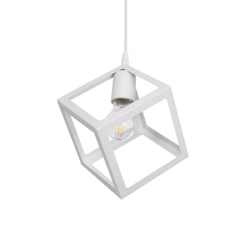 GLOBOSTAR® DISE 201-0052 Μοντέρνο Κρεμαστό Φωτιστικό Οροφής με Ντουί 1 x E27 AC 220-240V IP20 - Λευκό - Μ28 x Π28 x Υ31cm GLOBOSTAR® DISE 201-0052 Μοντέρνο Κρεμαστό Φωτιστικό Οροφής με Ντουί 1 x E27 AC 220-240V IP20 - Λευκό - Μ28 x Π28 x Υ31cm