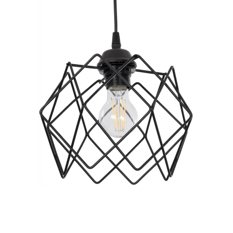 GLOBOSTAR® SOLON 201-0059 Μοντέρνο Κρεμαστό Φωτιστικό Οροφής με Ντουί 1 x E27 AC 220-240V IP20 - Μαύρο - Μ24 x Π24 x Υ23cm GLOBOSTAR® SOLON 201-0059 Μοντέρνο Κρεμαστό Φωτιστικό Οροφής με Ντουί 1 x E27 AC 220-240V IP20 - Μαύρο - Μ24 x Π24 x Υ23cm