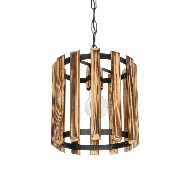 GLOBOSTAR® PRISMON 201-0061 Vintage Κρεμαστό Φωτιστικό Οροφής με Ντουί 1 x E27 AC 220-240V IP20 - Καφέ & Μαύρο - Μ22 x Π22 x Υ24cm GLOBOSTAR® PRISMON 201-0061 Vintage Κρεμαστό Φωτιστικό Οροφής με Ντουί 1 x E27 AC 220-240V IP20 - Καφέ & Μαύρο - Μ22 x Π22 x Υ24cm