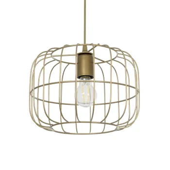 GLOBOSTAR® LUCANA 201-0074 Vintage Κρεμαστό Φωτιστικό Οροφής με Ντουί 1 x E27 AC 220-240V IP20 - Χρυσό - Μ29 x Π29 x Υ23cm GLOBOSTAR® LUCANA 201-0074 Vintage Κρεμαστό Φωτιστικό Οροφής με Ντουί 1 x E27 AC 220-240V IP20 - Χρυσό - Μ29 x Π29 x Υ23cm