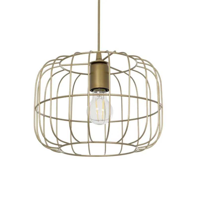 GLOBOSTAR® LUCANA 201-0074 Vintage Κρεμαστό Φωτιστικό Οροφής με Ντουί 1 x E27 AC 220-240V IP20 - Χρυσό - Μ29 x Π29 x Υ23cm GLOBOSTAR® LUCANA 201-0074 Vintage Κρεμαστό Φωτιστικό Οροφής με Ντουί 1 x E27 AC 220-240V IP20 - Χρυσό - Μ29 x Π29 x Υ23cm