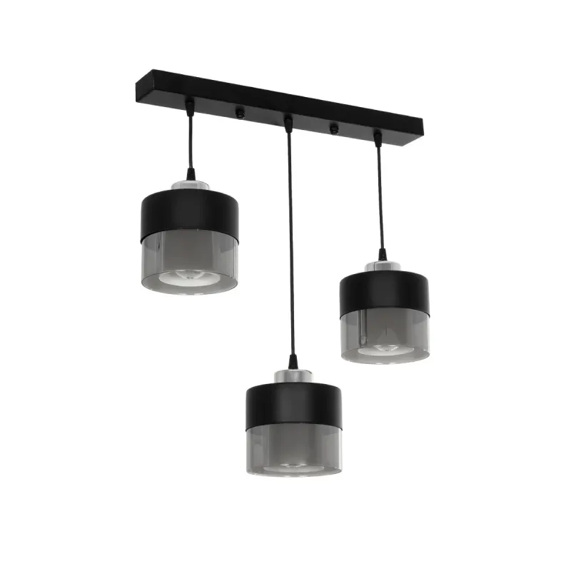 GLOBOSTAR® SHINEVA 201-0080 Vintage Κρεμαστό Φωτιστικό Οροφής με Ντουί 3 x E27 AC 220-240V IP20 - Μαύρο - Μ50 x Π14 x Υ45cm GLOBOSTAR® SHINEVA 201-0080 Vintage Κρεμαστό Φωτιστικό Οροφής με Ντουί 3 x E27 AC 220-240V IP20 - Μαύρο - Μ50 x Π14 x Υ45cm