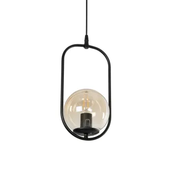GLOBOSTAR® ZENITH 201-0093 Vintage Κρεμαστό Φωτιστικό Οροφής με Ντουί 1 x E27 AC 220-240V IP20 - Μαύρο & Μελί - Μ18 x Π15 x Υ38cm GLOBOSTAR® ZENITH 201-0093 Vintage Κρεμαστό Φωτιστικό Οροφής με Ντουί 1 x E27 AC 220-240V IP20 - Μαύρο & Μελί - Μ18 x Π15 x Υ38cm