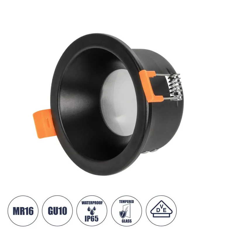 GLOBOSTAR® SIGMA 60891 Χωνευτή Βάση για Σποτ MR16 με Ντουί GU10/GU5.3 Αδιάβροχο IP65 - Μαύρο & Λευκό - Μ8.5 x Π8.5 x Υ4.4cm / Q7.5cm GLOBOSTAR® SIGMA 60891 Χωνευτή Βάση για Σποτ MR16 με Ντουί GU10/GU5.3 Αδιάβροχο IP65 - Μαύρο & Λευκό - Μ8.5 x Π8.5 x Υ4.4cm / Q7.5cm