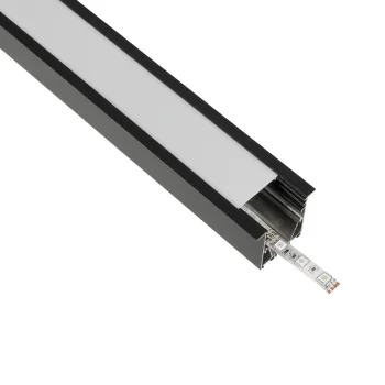 GLOBOSTAR® ALP-LINEAR RECESSA 61786-3M Χωνευτό Προφίλ Αλουμινίου με Λευκό Γαλακτερό Πατητό Κάλυμμα για Ταινίες LED IP20 - Μαύρο Ματ - Μ300 x Π3.5 x Υ4cm GLOBOSTAR® ALP-LINEAR RECESSA 61786-3M Χωνευτό Προφίλ Αλουμινίου με Λευκό Γαλακτερό Πατητό Κάλυμμα για Ταινίες LED IP20 - Μαύρο Ματ - Μ300 x Π3.5 x Υ4cm