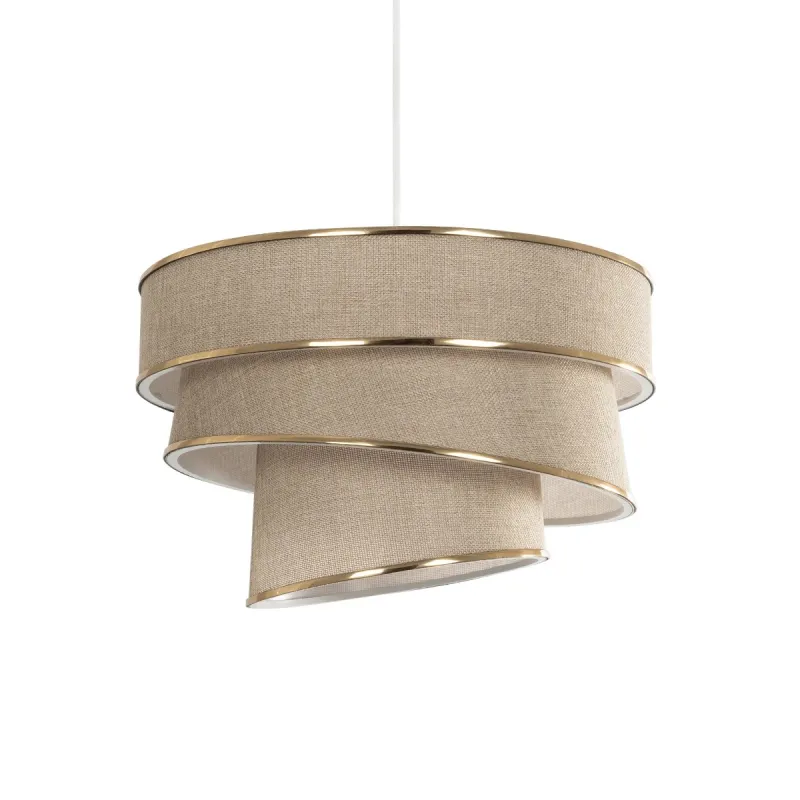 GLOBOSTAR® SIERA 203-0168 Μοντέρνο Κρεμαστό Φωτιστικό Οροφής με Ντουί 1 x E27 AC 220-240V IP20 - Μπεζ & Χρυσό - Μ38 x Π38 x Υ26cm GLOBOSTAR® SIERA 203-0168 Μοντέρνο Κρεμαστό Φωτιστικό Οροφής με Ντουί 1 x E27 AC 220-240V IP20 - Μπεζ & Χρυσό - Μ38 x Π38 x Υ26cm