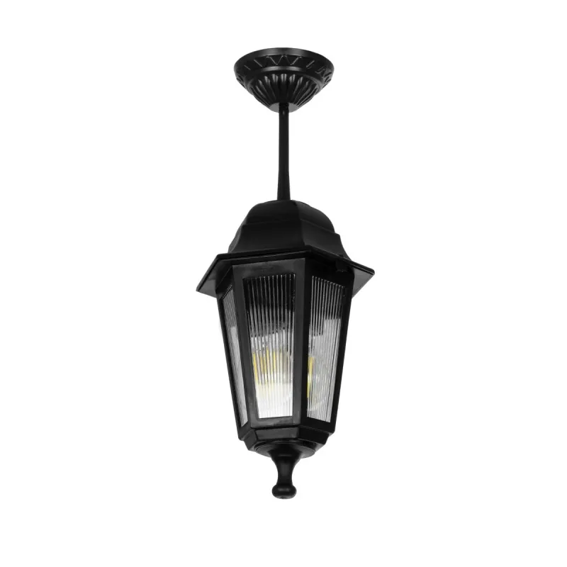 GLOBOSTAR® VITRO 203-0189 Vintage Φωτιστικό Οροφής με Ντουί 1 x E27 AC 220-240V IP44 - Μαύρο - Μ17 x Π17 x Υ28cm GLOBOSTAR® VITRO 203-0189 Vintage Φωτιστικό Οροφής με Ντουί 1 x E27 AC 220-240V IP44 - Μαύρο - Μ17 x Π17 x Υ28cm